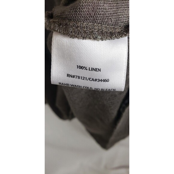 Eileen Fisher Tank Tops L Lot of 2 Gray Purple 100% Linen Slub Pleat Casual Flow - Picture 4 of 11